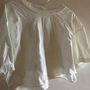 White Crop top